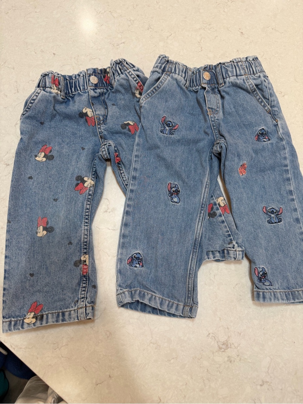 H&M Disney Toddler Jeans Bundle Minnie & Stitch 2T